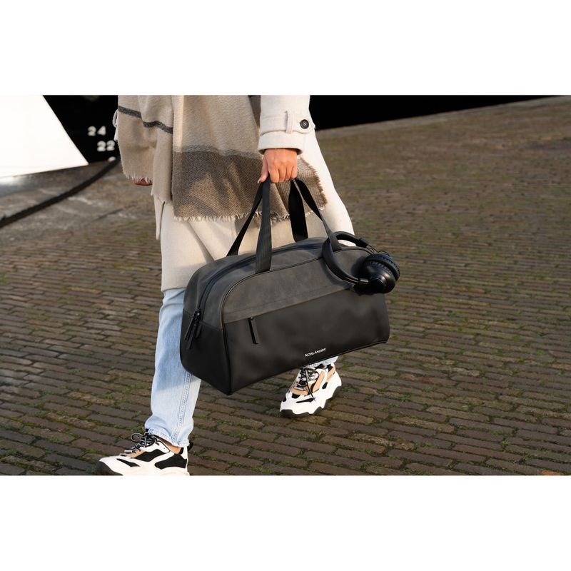 NORLÄNDER PU Retro Sportsbag Napolitana - Sort